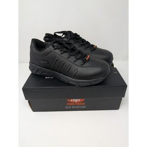 Lugz Grapple Mens Work Shoes Black Slip Resistant Soft Toe Size 9 MGRAPPV-001